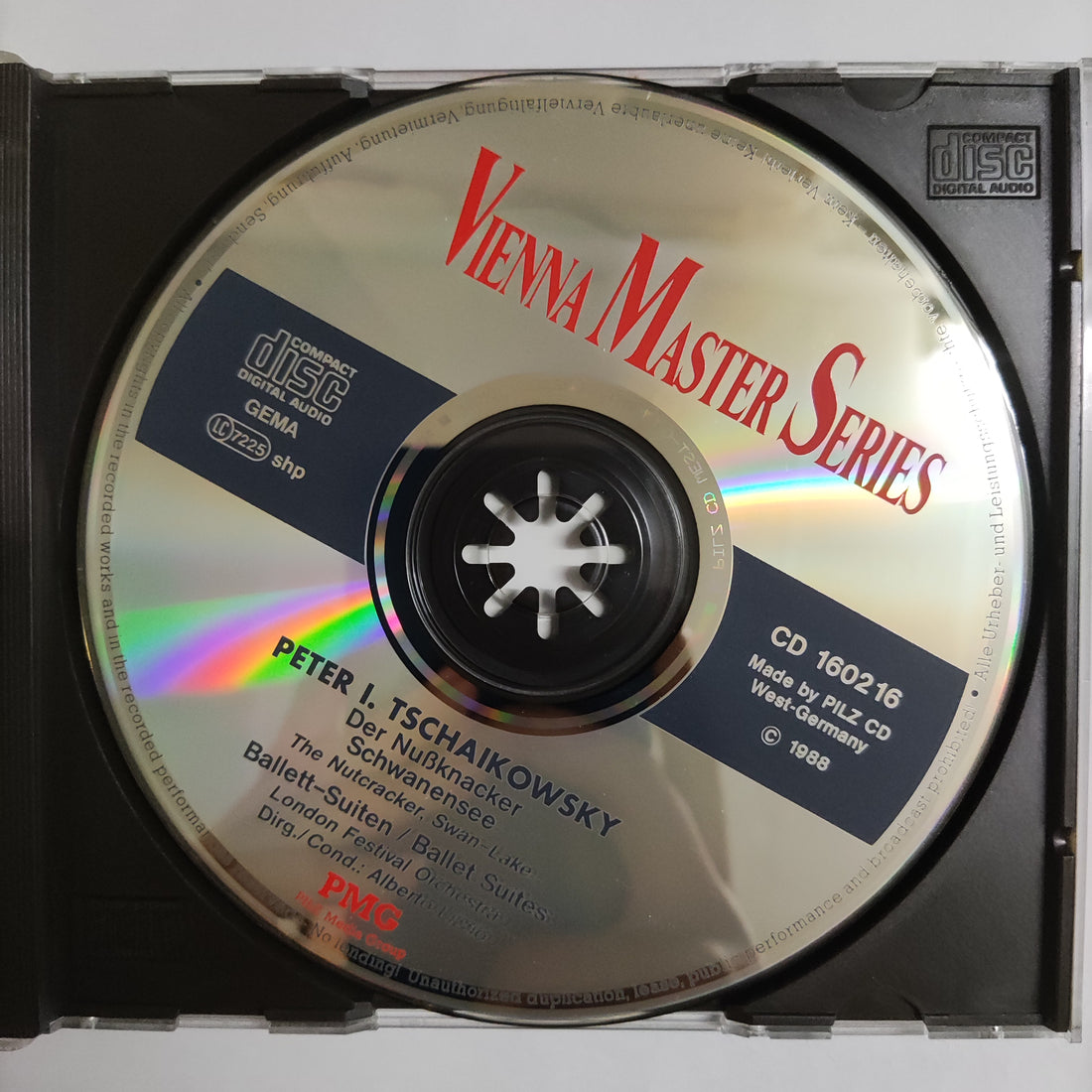 ซีดี Pyotr Ilyich Tchaikovsky - London Festival Orchestra , Alberto Lizzio - Der Nußknacker , Schwanensee = The Nutcracker, Swan-Lake Ballet-Suiten / Ballet Suites CD NM or M-