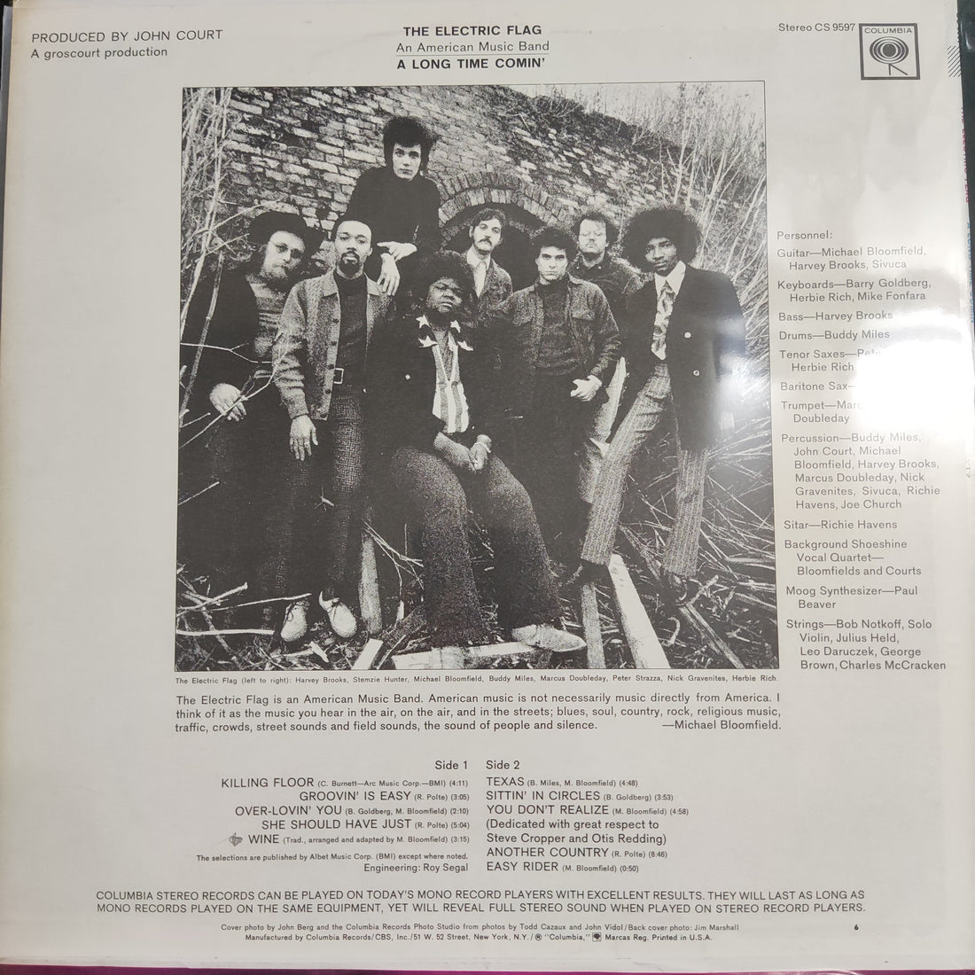 แผ่นเสียง The Electric Flag - A Long Time Comin' Vinyl VG+