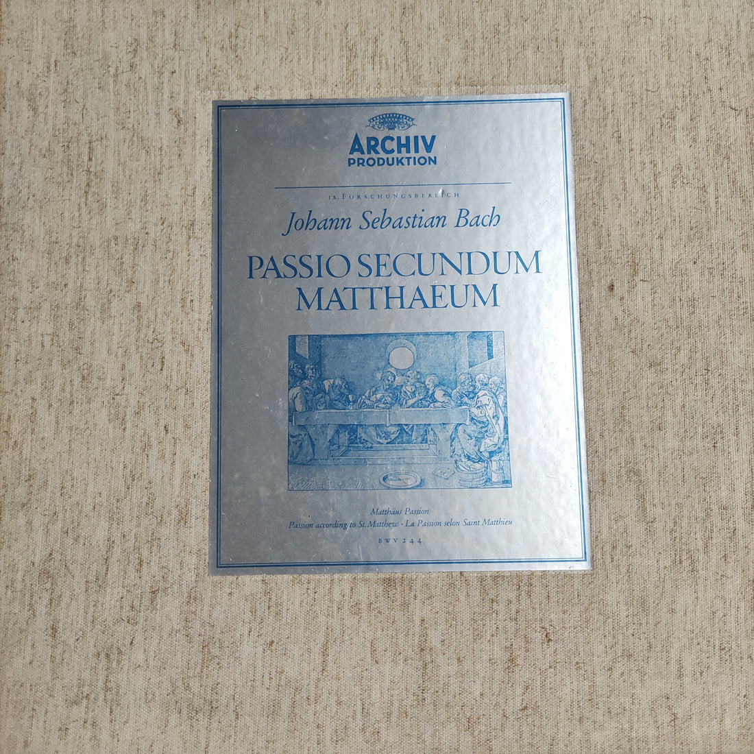 แผ่นเสียง Johann Sebastian Bach - Passio Secundum Matthaeum Vinyl VG+ 4LPs