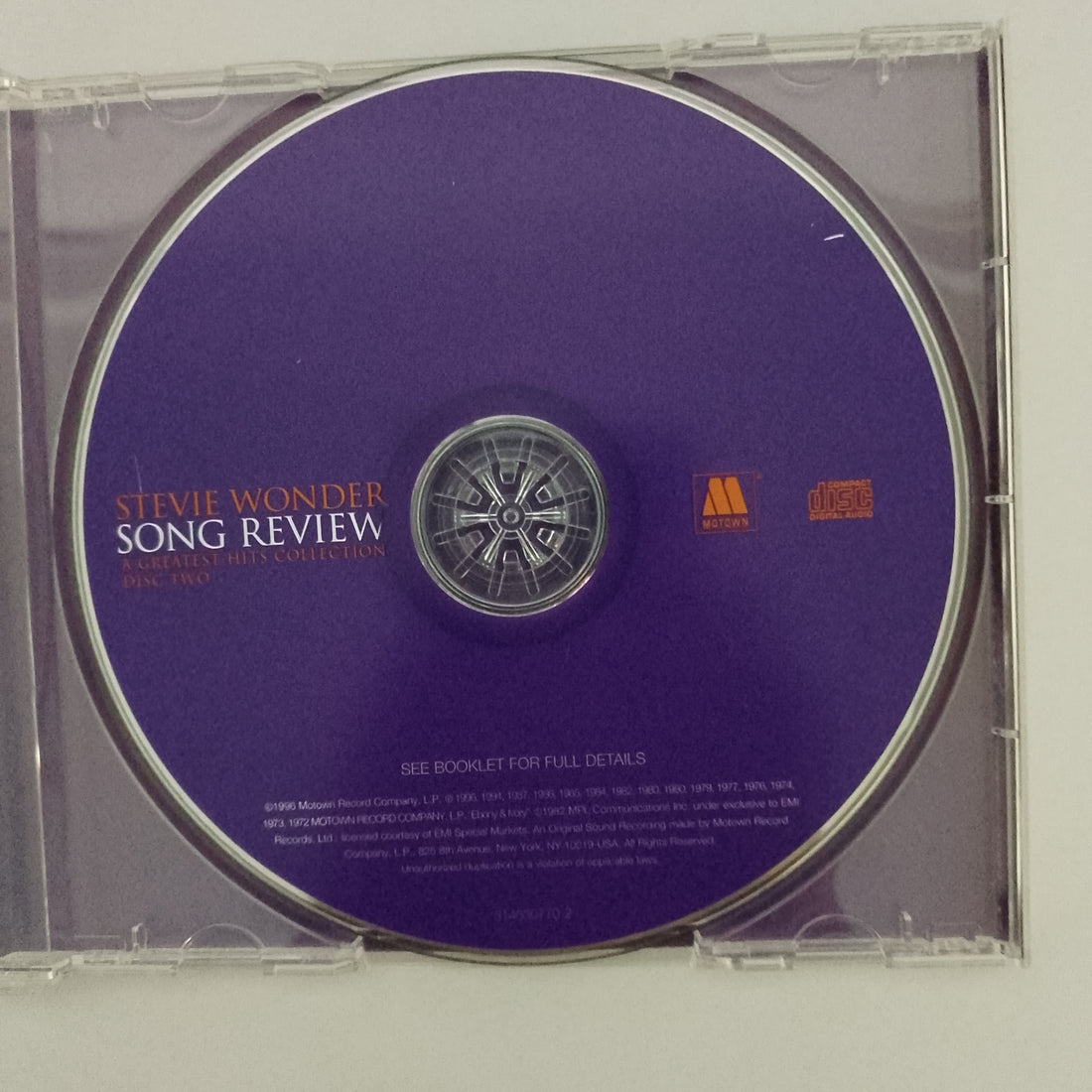 ซีดี Stevie Wonder - Song Review A Greatest Hits Collection CD VG