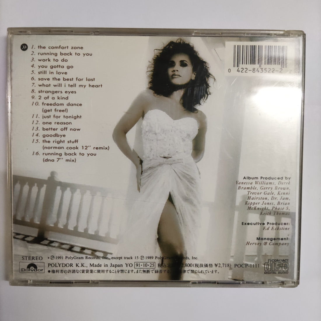 ซีดี Vanessa Williams - The Comfort Zone CD VG+