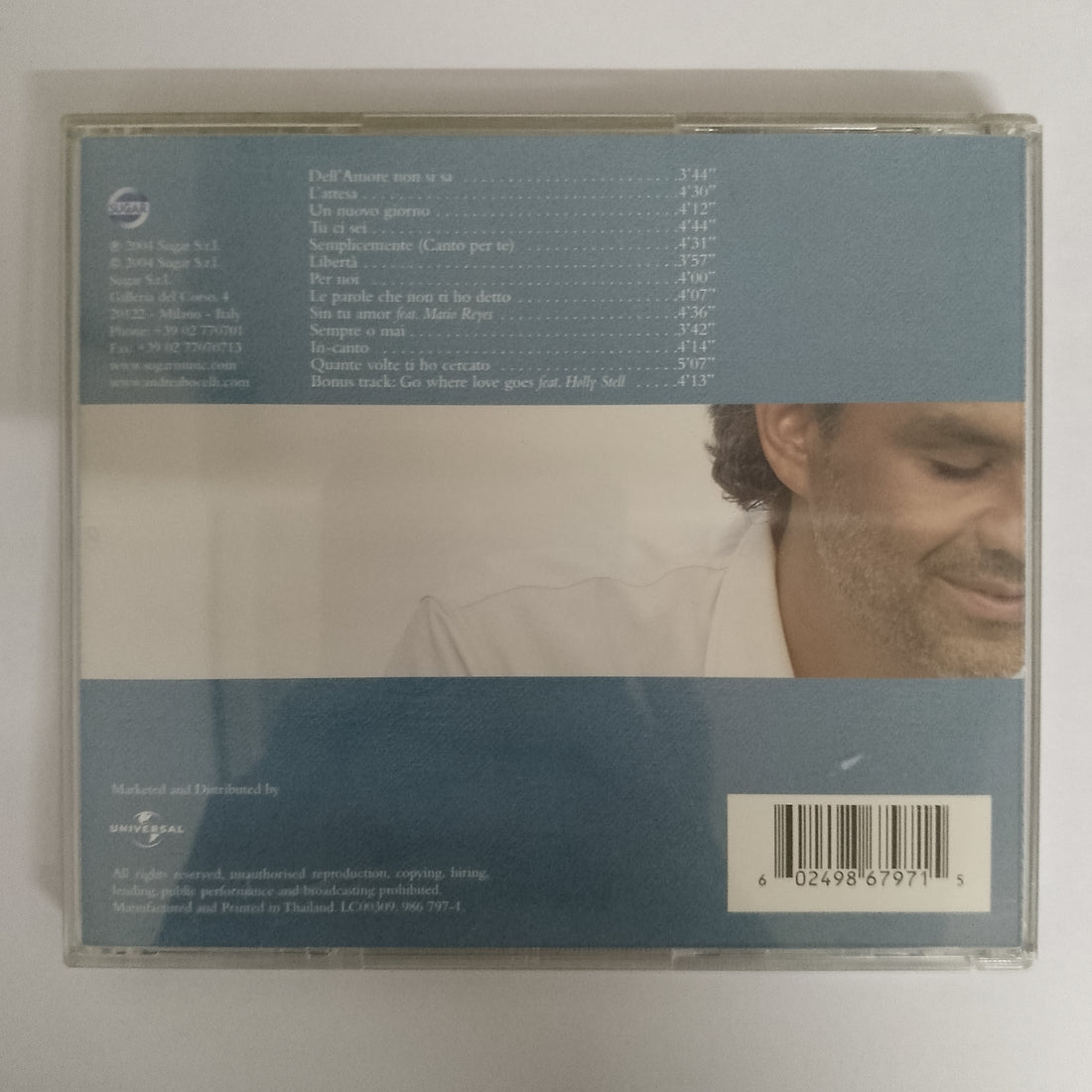 ซีดี Andrea Bocelli - Andrea CD VG+