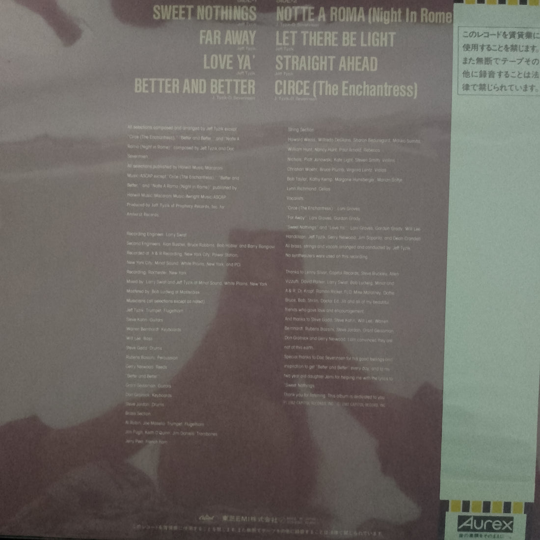 แผ่นเสียง Jeff Tyzik - Radiance Vinyl VG+