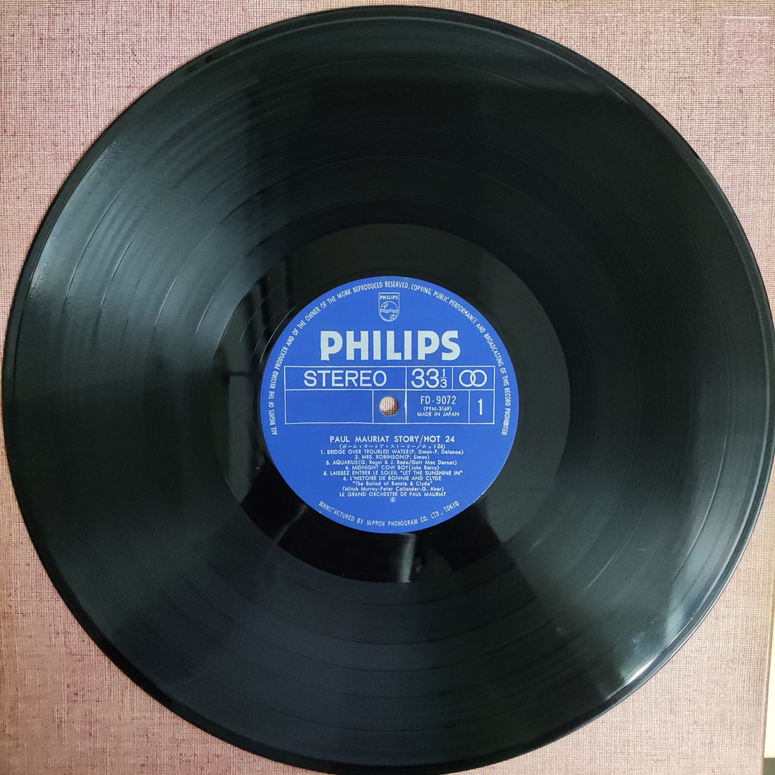 แผ่นเสียง Paul Mauriat - Hot Album Vinyl VG