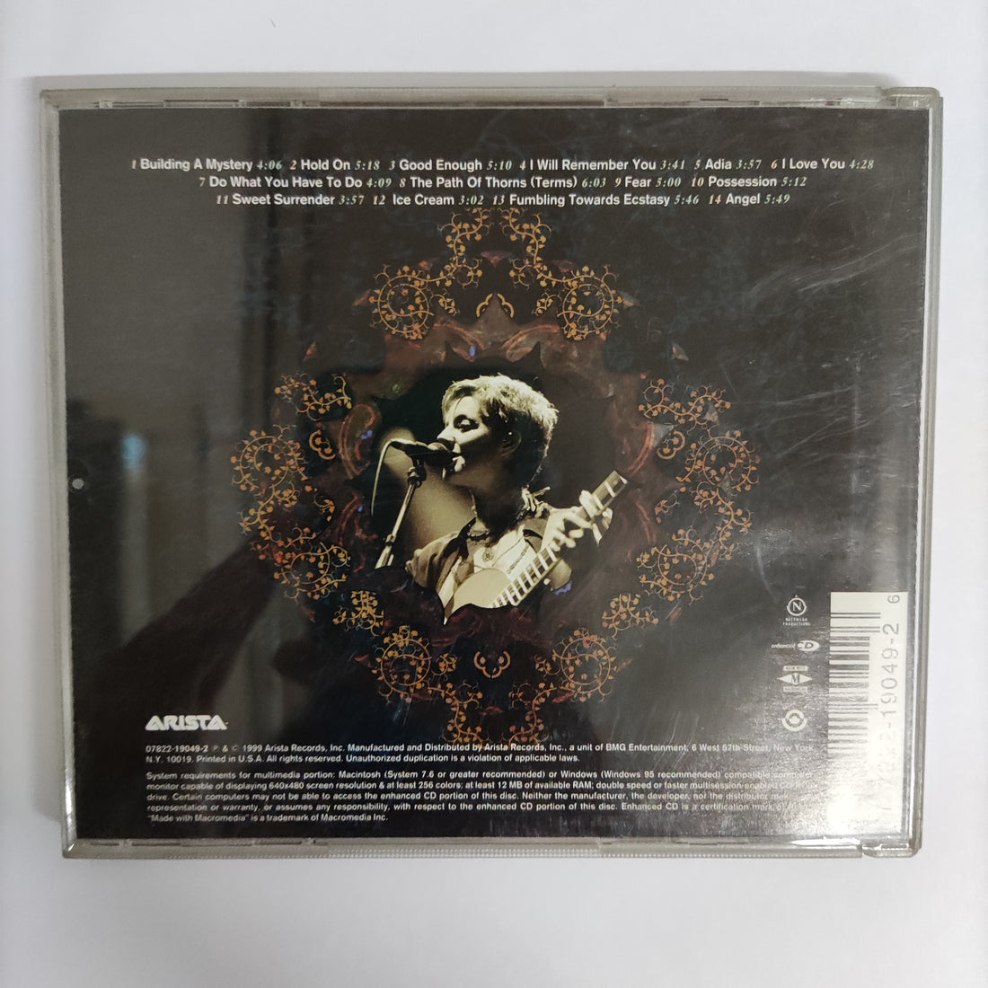 ซีดี Sarah Mclachlan - Mirrorball CD VG