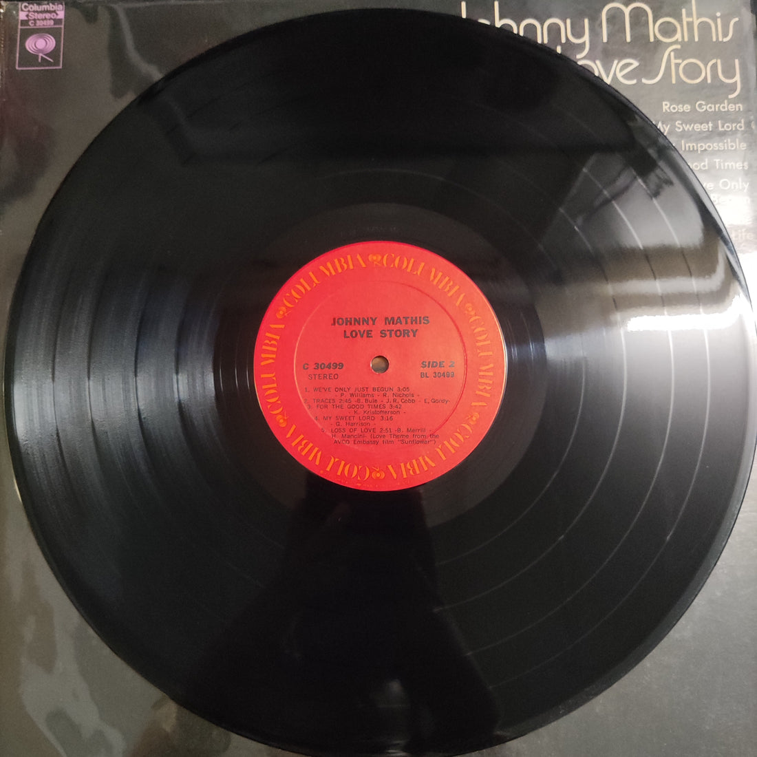 แผ่นเสียง Johnny Mathis - Love Story Vinyl VG+
