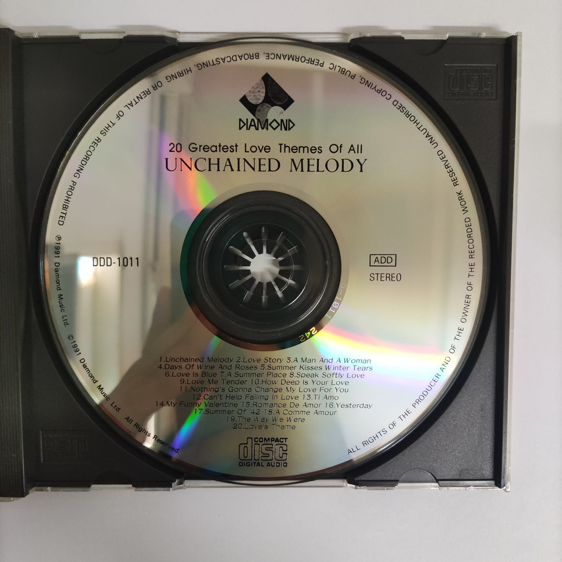 ซีดี Various - 20 Greatest Love Themes Of All Unchained Melody CD VG+