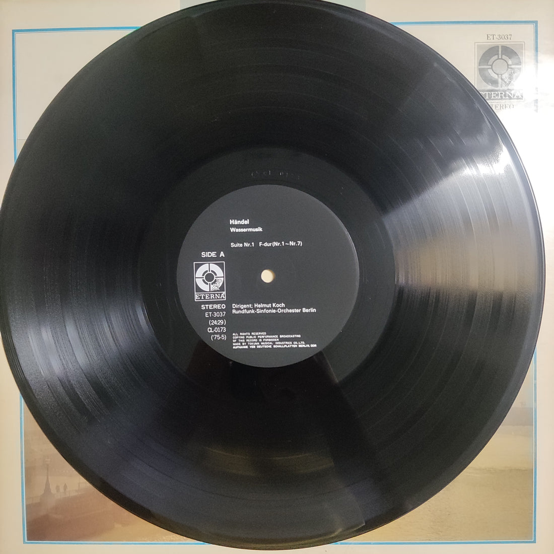 แผ่นเสียง Helmut Koch - Rundfunk Sinfonie Orchester Berlin / G.F. Handel Wassermusik Vinyl VG+