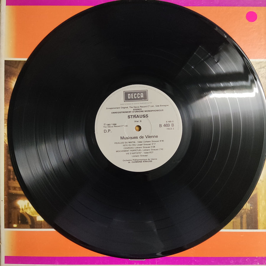 แผ่นเสียง Johann Strauss Jr – Musiques de Vienne Vinyl VG+ 3LPs
