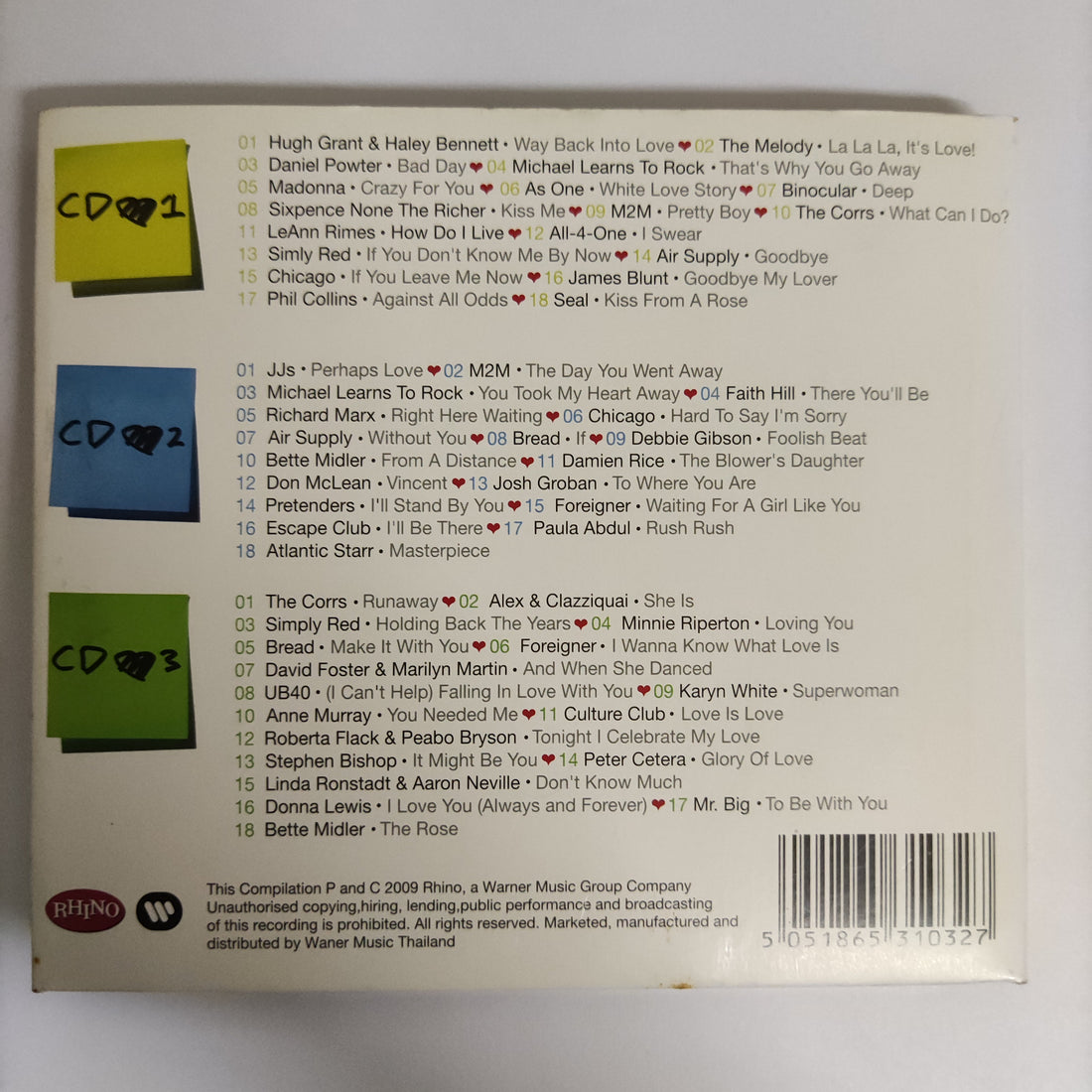 ซีดี Various - All About Love Countless Way To Say I Love You CD NM 3CDs