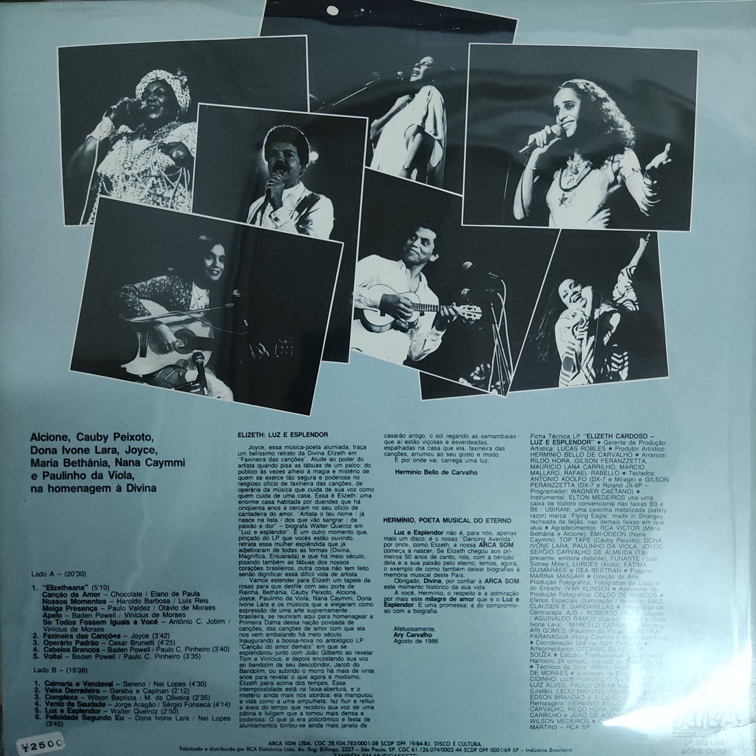 แผ่นเสียง Elizeth Cardoso - Luz E Esplendor Vinyl VG+