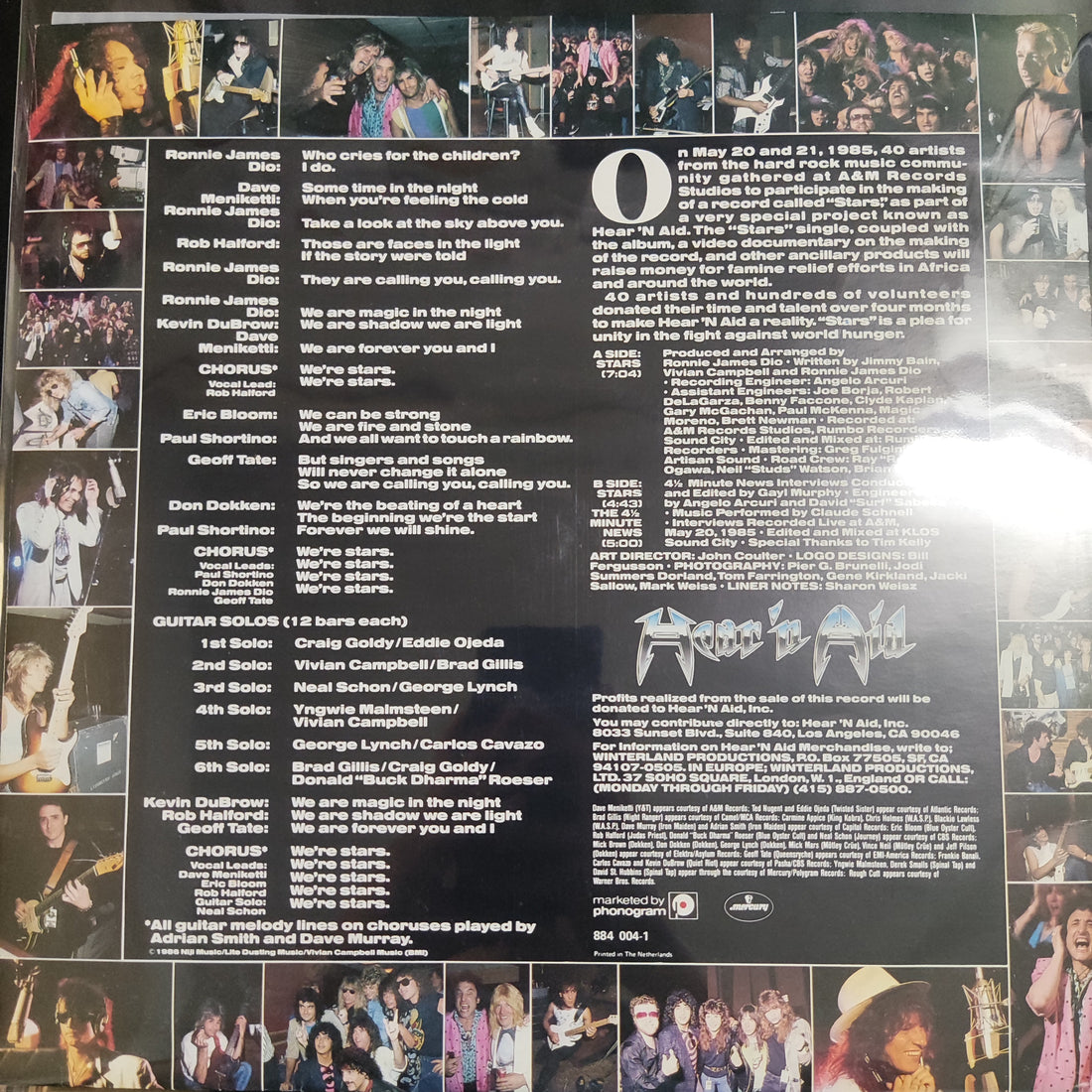 แผ่นเสียง Hear'n Aid - Stars Vinyl VG+