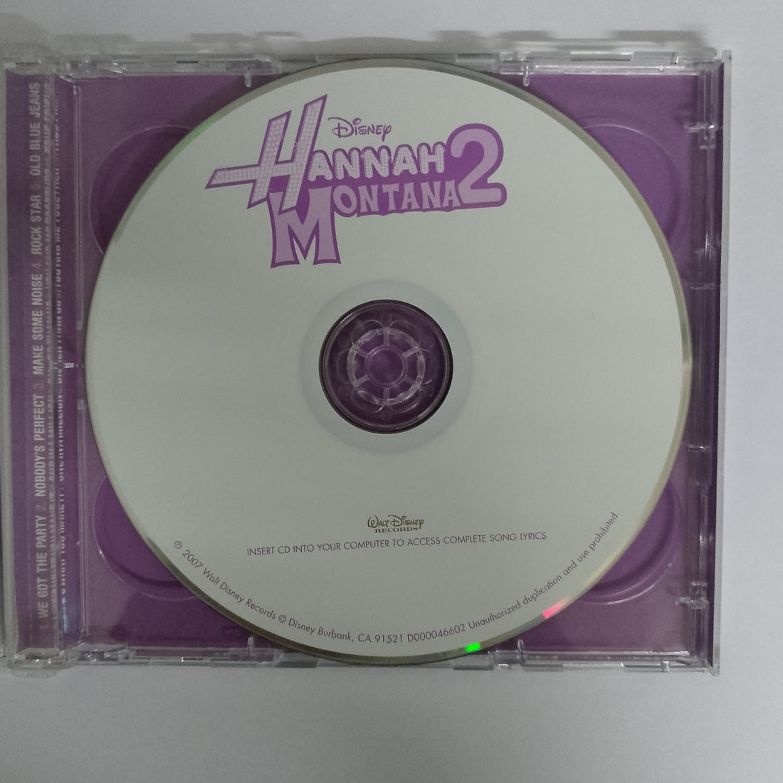 ซีดี Hannah Montana / Miley Cyrus - Hannah Montana 2 / Meet Miley Cyrus CD VG+