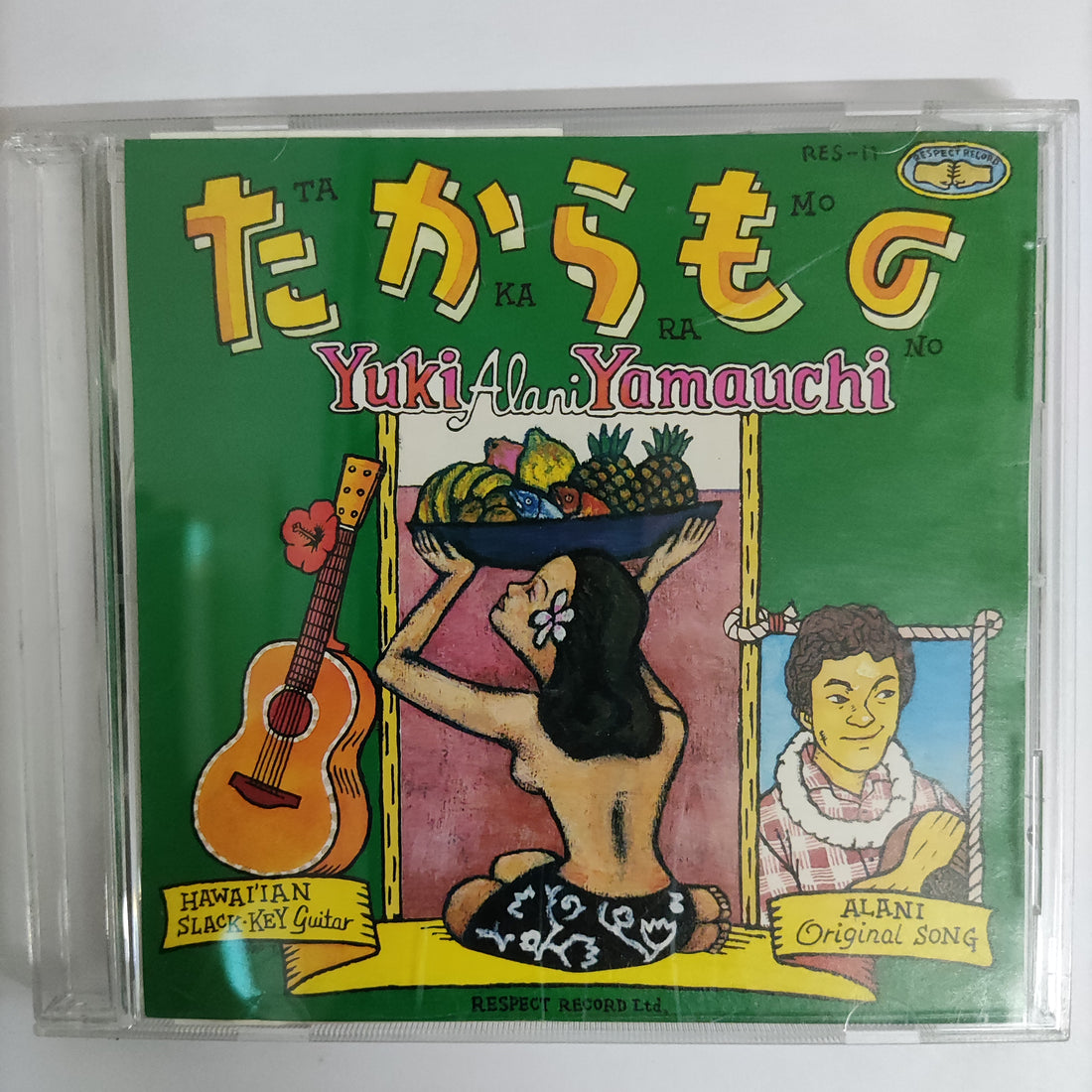 ซีดี Yuki Alani Yamauchi - Hawaiian Slack Key Guitar CD VG+