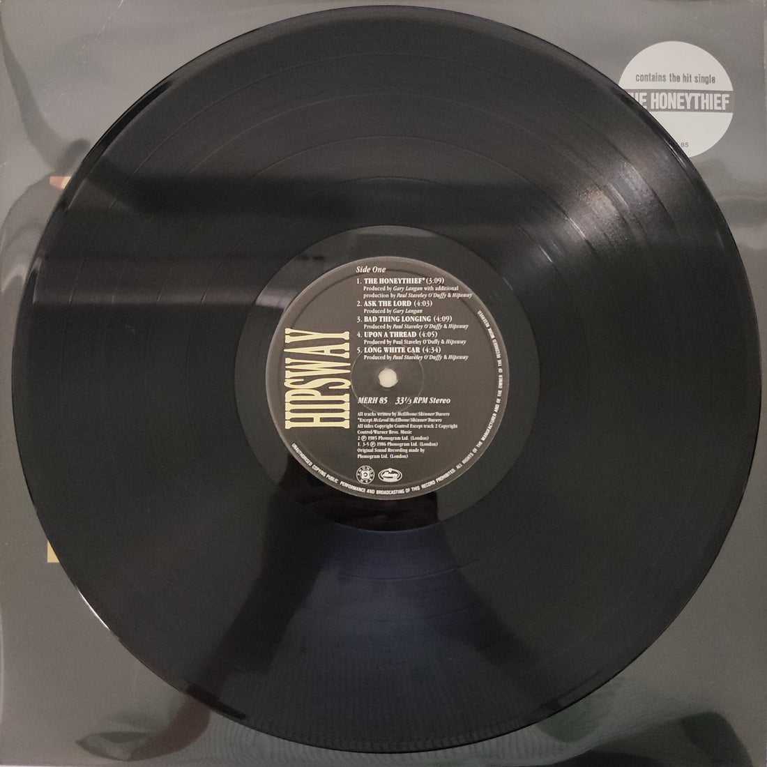 แผ่นเสียง Hipsway - Hipsway Vinyl VG+