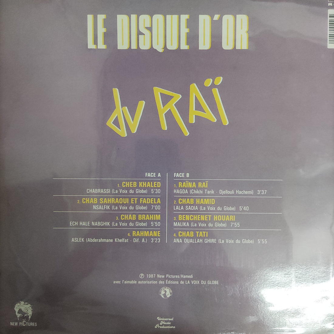 แผ่นเสียง Various - Le Disque D'Or Du Raï Vinyl VG