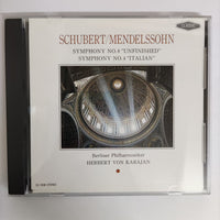ซีดี Various - Schubert / Mendelssohn Symphony No.8 Unfinished Symphony No.4 Italian CD VG+
