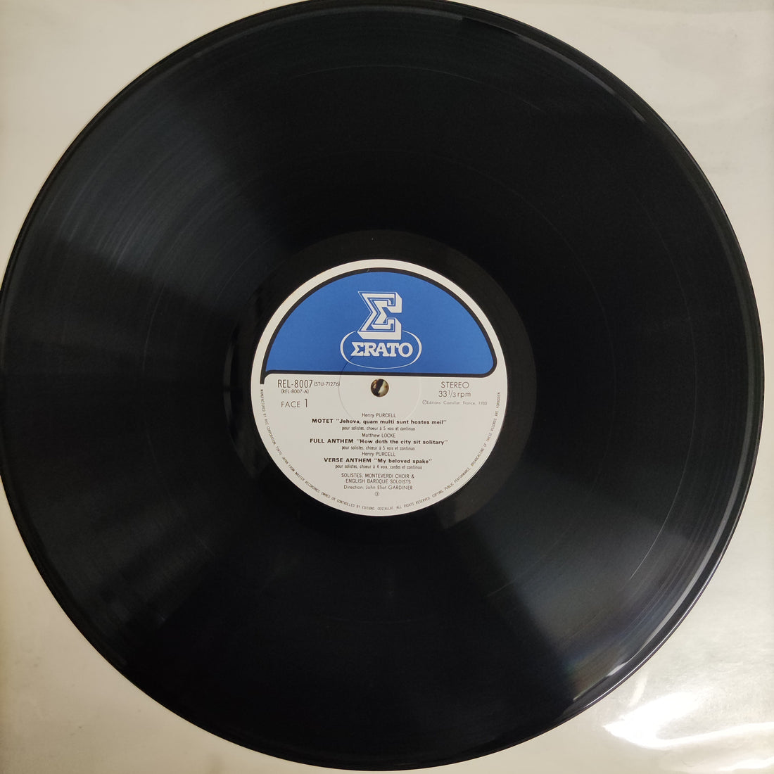 แผ่นเสียง Henry Purcell - Matthew Locke - Pelham Humfrey - John Blow – Music Of The "Chapels Royal" Vinyl VG+