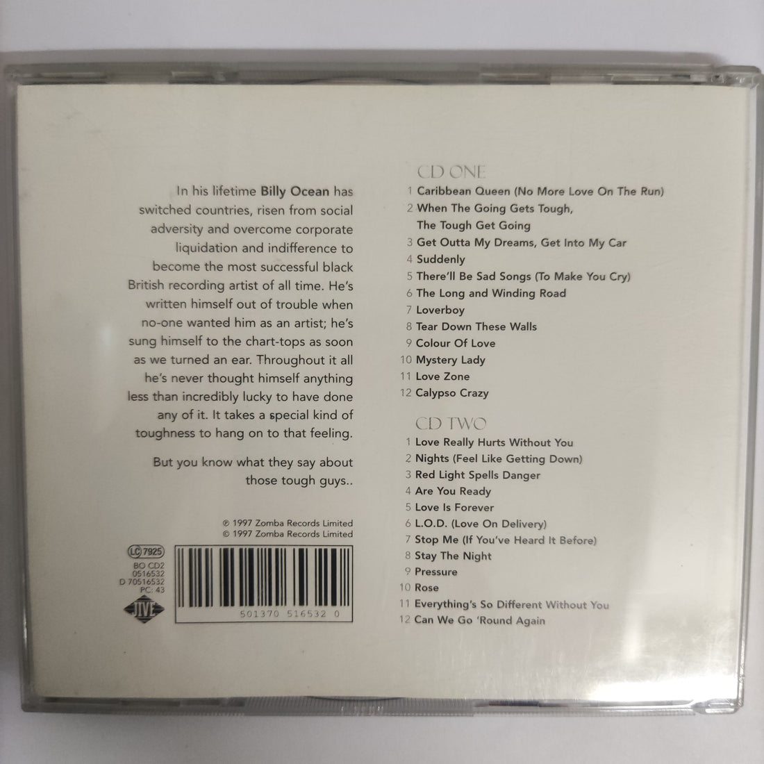 ซีดี Billy Ocean - Love Is For Ever CD VG+ 2CDs