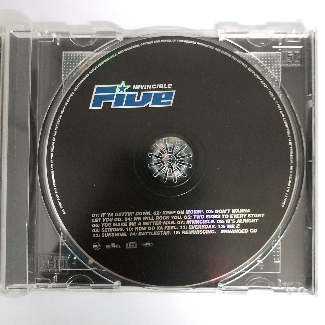 ซีดี Five - Invincible CD VG+