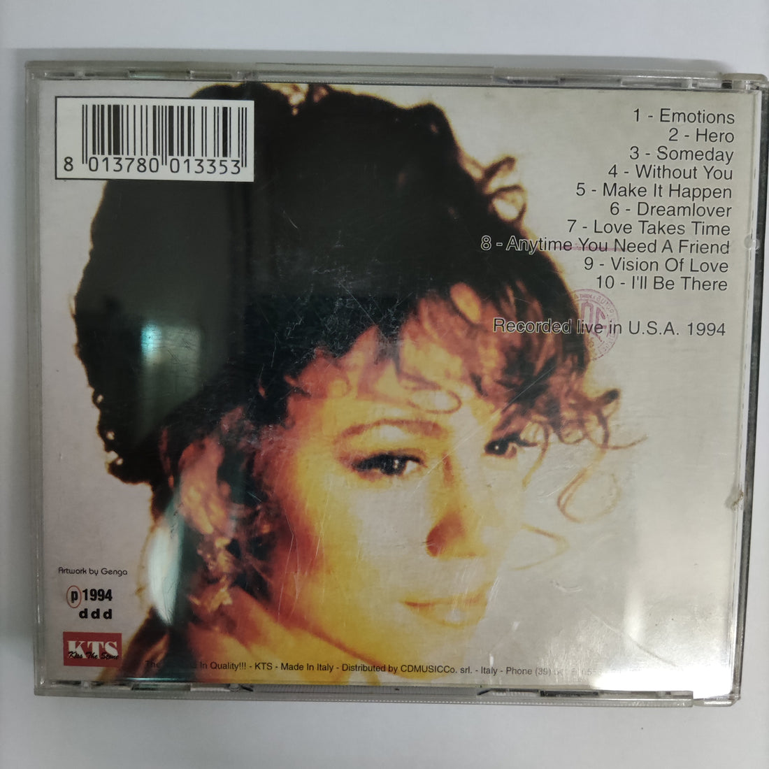 ซีดี Mariah Carey - Someday CD VG