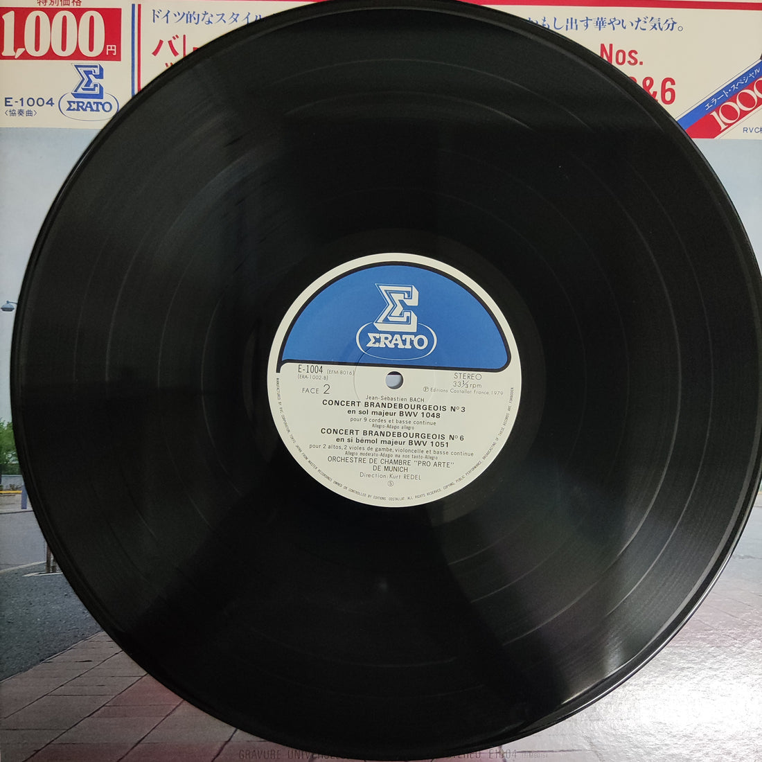 แผ่นเสียง J.S Bach / Kurt Redel - Brandenburgische Konzerte Nr.1 Bwv 1046 /Nr.3 Bwv 1048 Nr.Bwv 1051 Orchestre De Chambre Pro Arte De Munich Kurt Redel Vinyl VG+