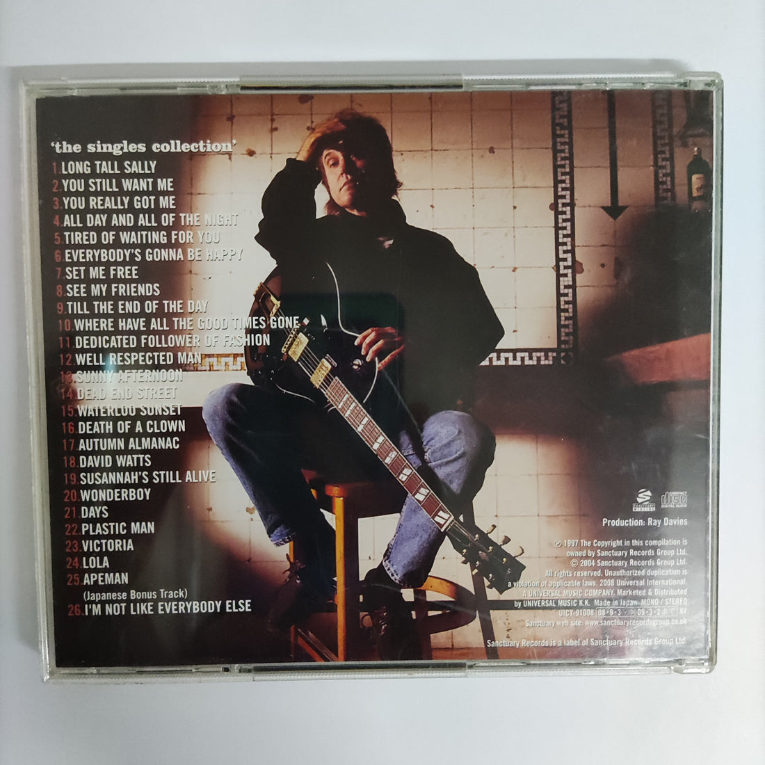 ซีดี Kinks - The Singles Collection CD VG