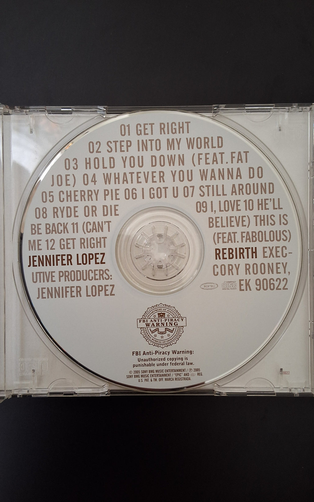 ซีดี Jennifer Lopez - Rebirth CD VG+