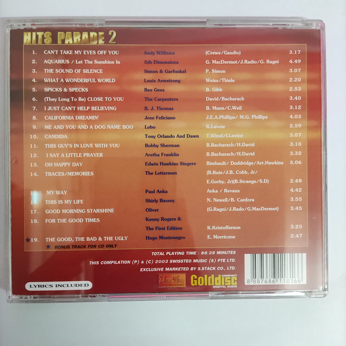 ซีดี Various - 19 All Time Favourites By Original Artists Hits Parade 2 CD VG+