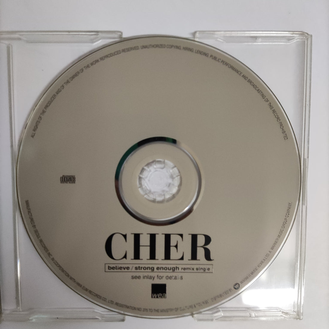 ซีดี Cher - Believe Strong Enough Remix Single CD VG+