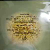 แผ่นเสียง Eduard van Beinum - The London Philharmonic Orchestra Concert Gebouw Orchestra Of Amsterdam / Mozart K.525,K.136 - Karl Munchinger / Handel-Harty Vinyl VG+