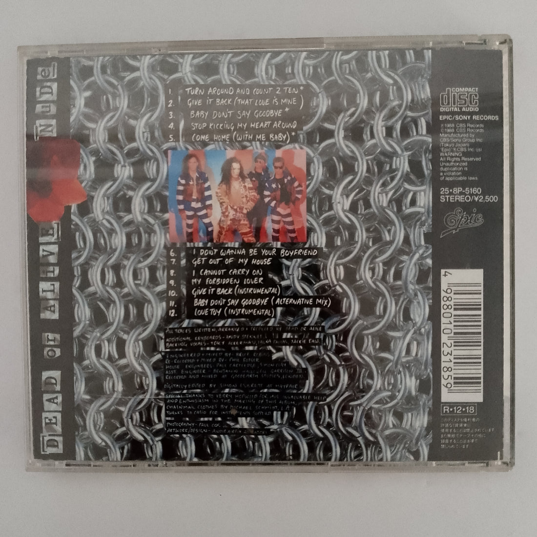 ซีดี Dead Or Alive - Nude CD VG+