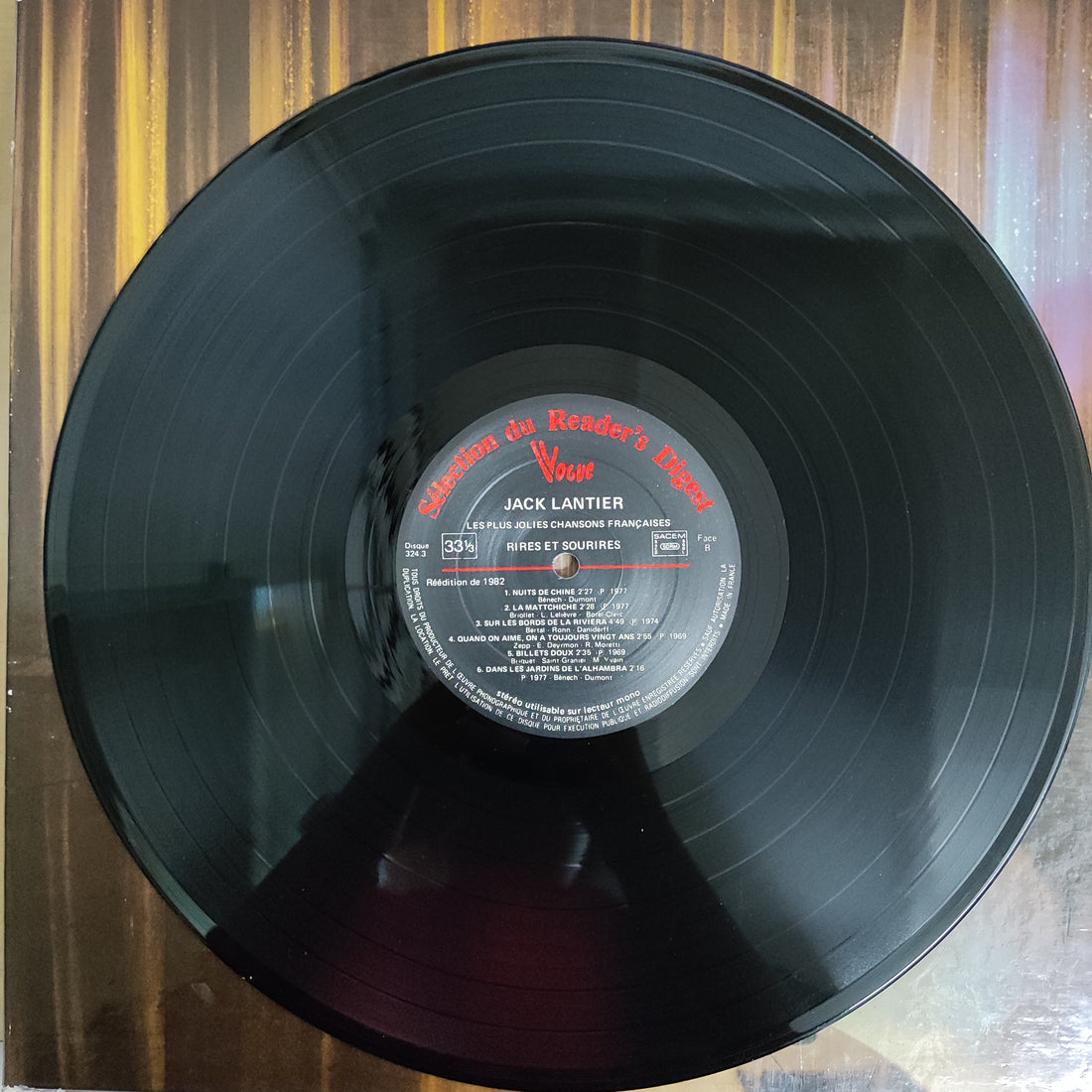 แผ่นเสียง Jack Lantier - Les Plus Jolies Chansons Francaises Vinyl VG+ 10LPs