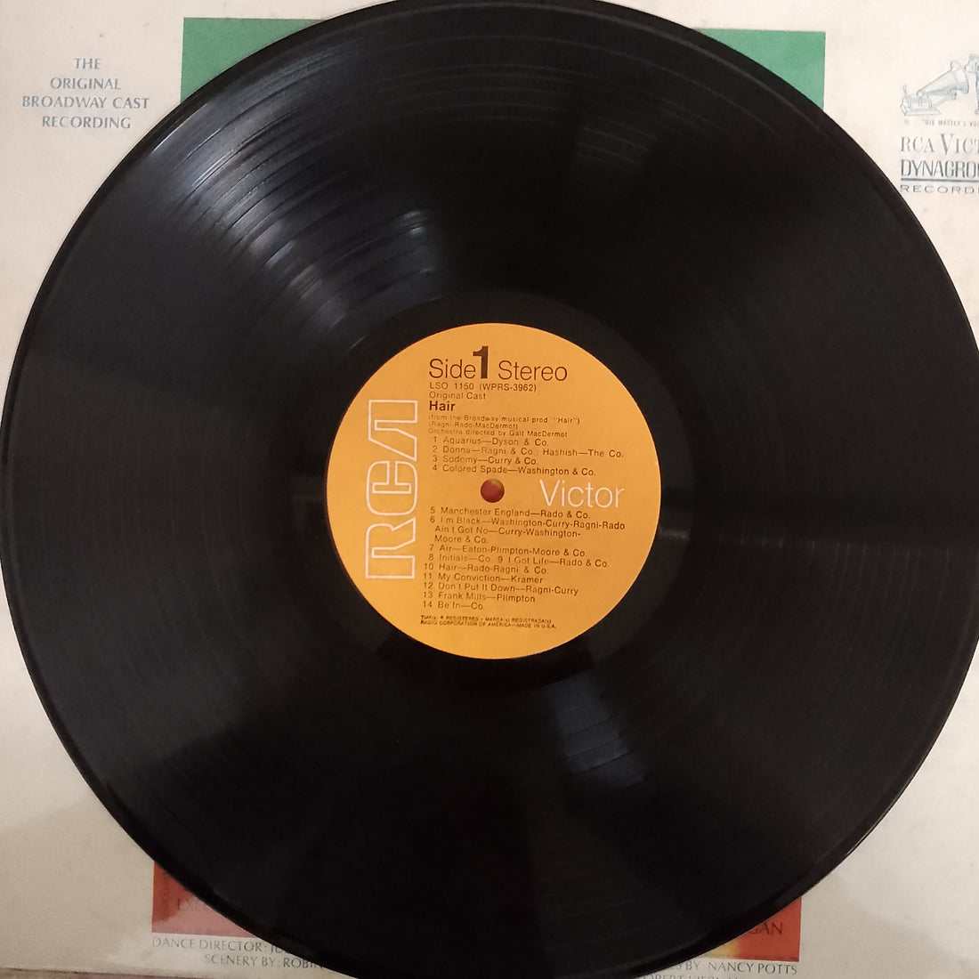 แผ่นเสียง Various - Hair - The American Tribal Love-Rock Musical The Original Broadway Cast Recording Vinyl VG+