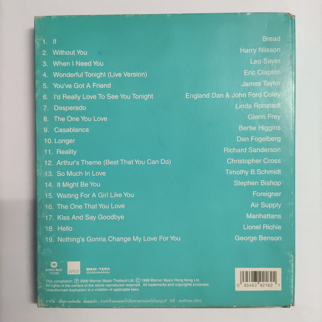 ซีดี Various - Forever CD VG+ แผ่นทอง