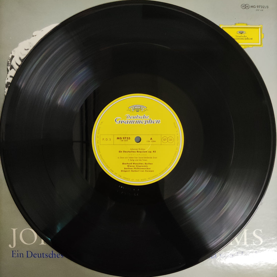 แผ่นเสียง Johannes Brahms - Ein Deutsches Requiem Variationen Über Ein Thema Von Haydn Vinyl VG+ 2LPs