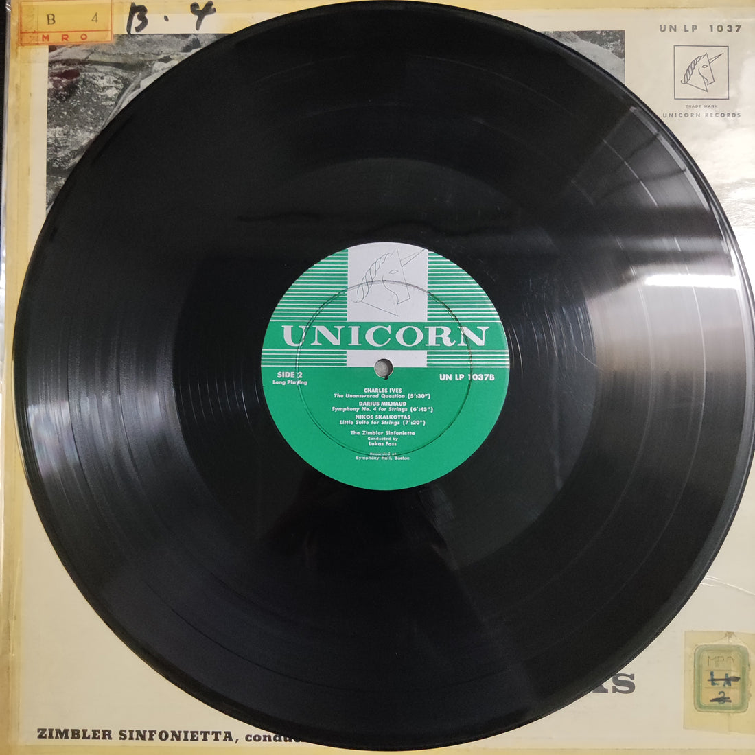 แผ่นเสียง Lukas Foss - Bartok Ives Milhaud Skalkottas Vinyl VG+
