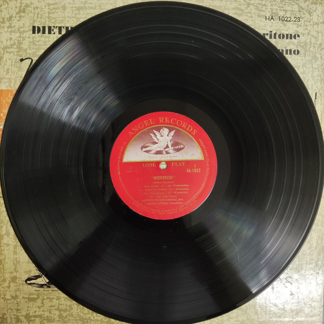 แผ่นเสียง Schubert - Dietrich Fischer / Dieskau Baritone Gerald Moore Piano Winterreise Op.89 Vinyl VG+ 2LPs