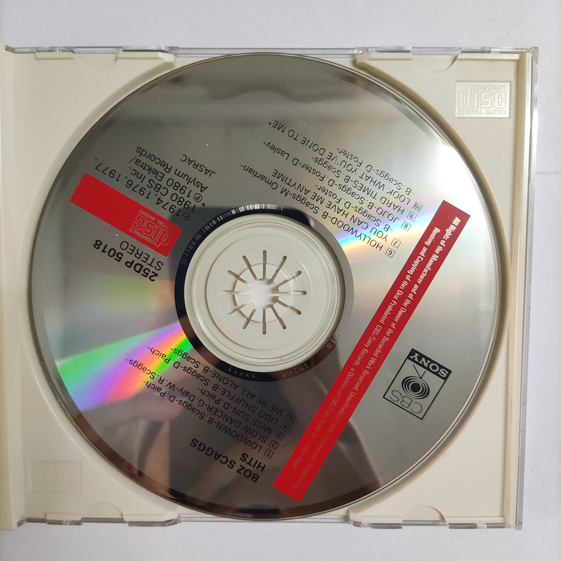 ซีดี Boz Scaggs - Hits! CD VG+