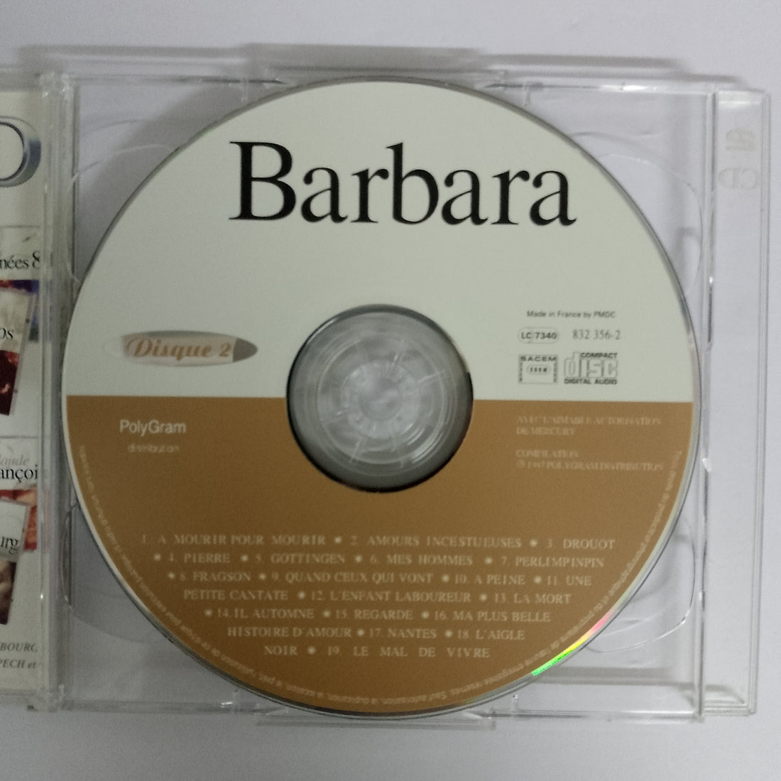 ซีดี Barbara - Barbara CD VG+ 2CDs
