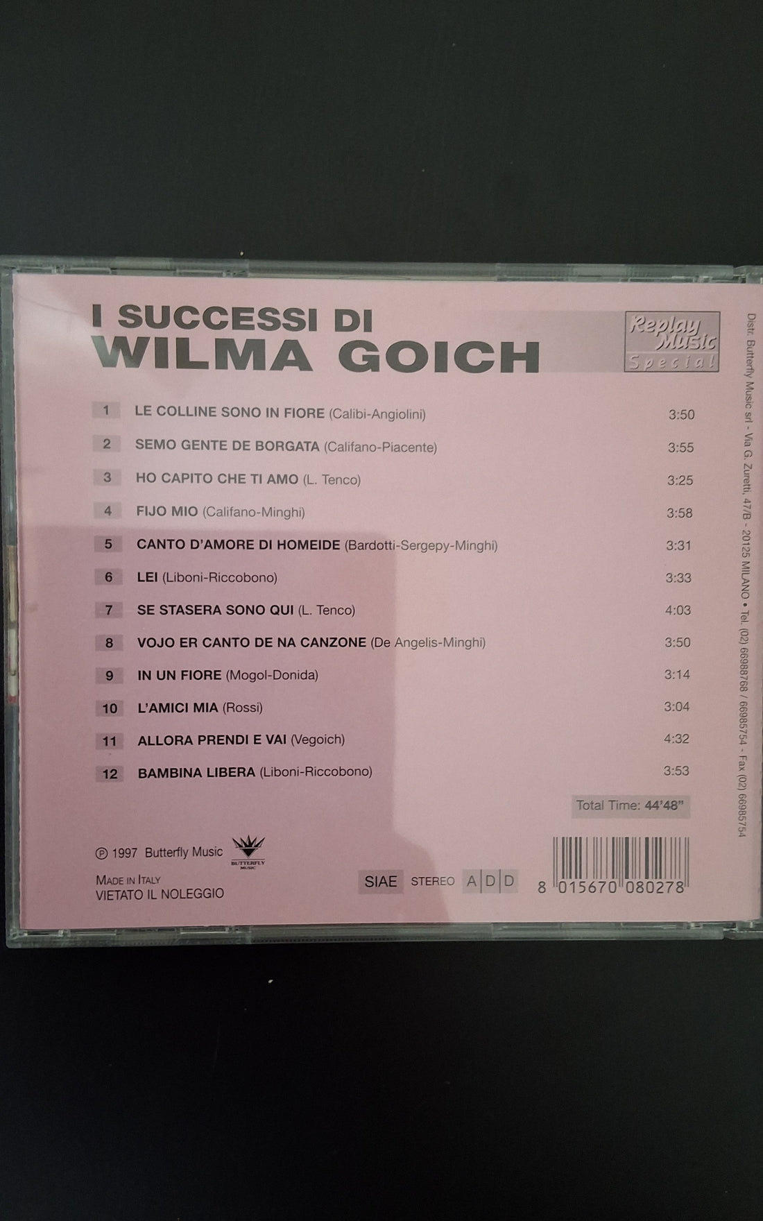 Wilma Goich - I Successi Di Wilma Goich CD VG+