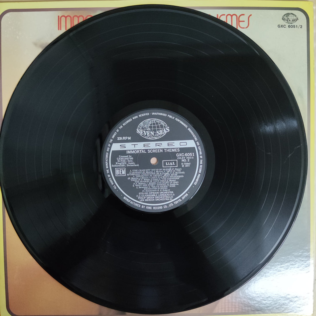 แผ่นเสียง Various - Immortal Screen Themes Vinyl VG+ 2LPs