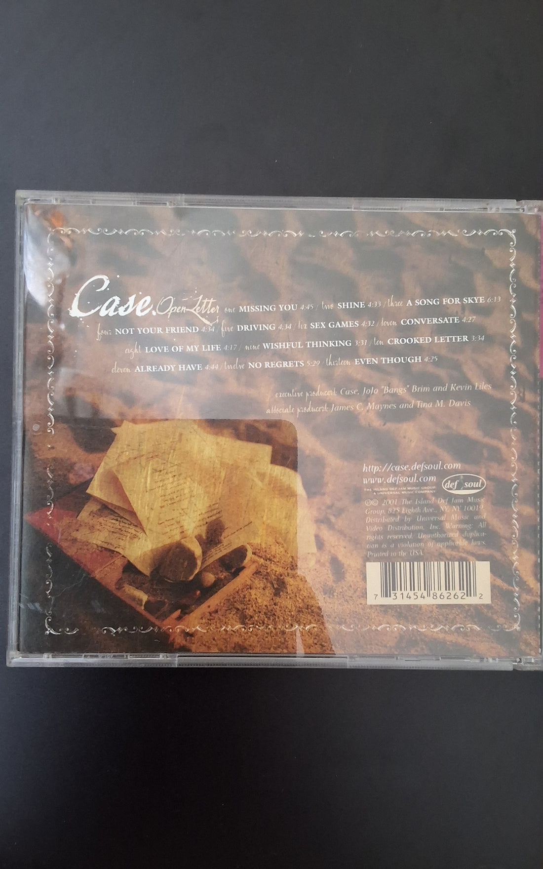 ซีดี Case - Open Letter CD VG+