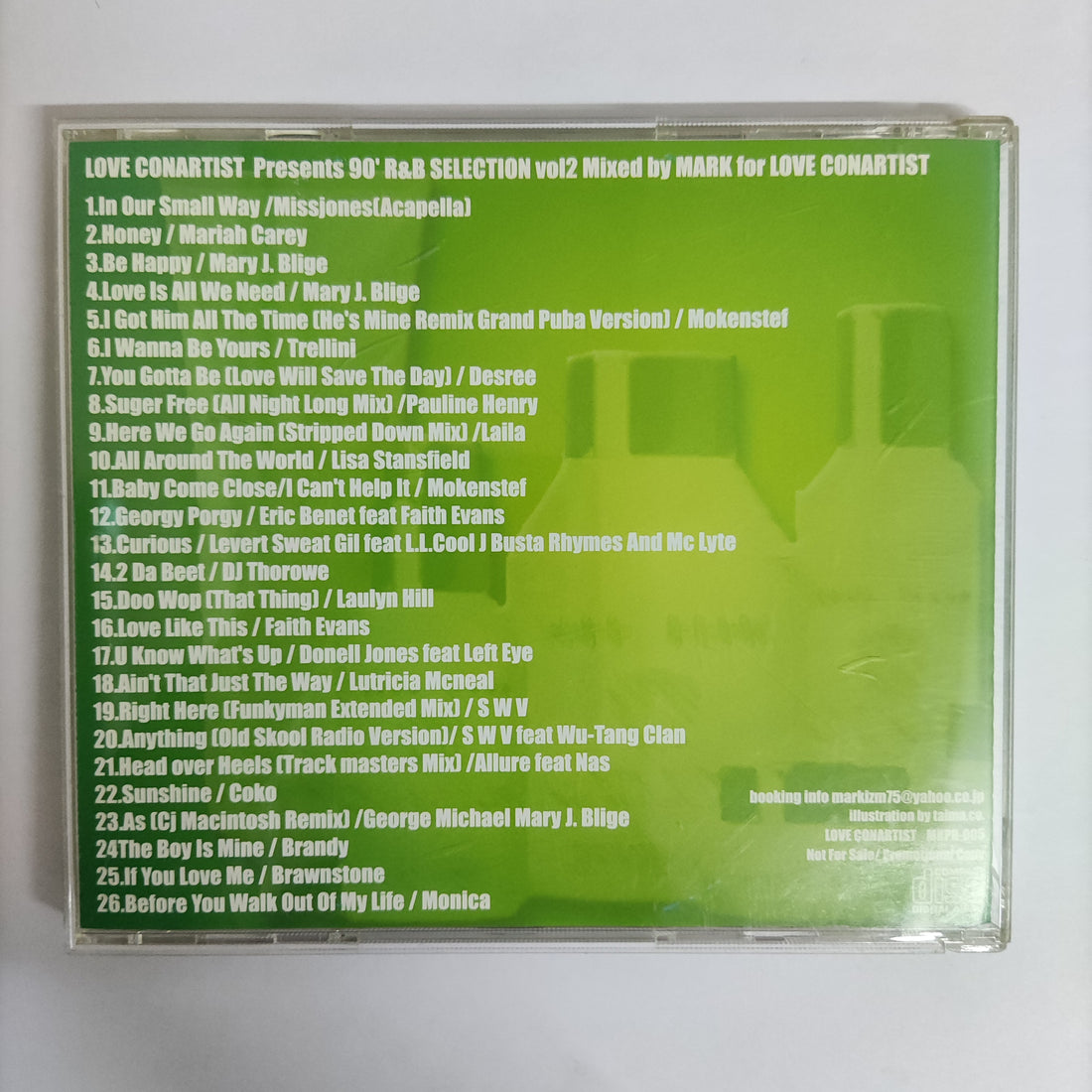ซีดี Various - Love Conartist Presents 90's R&B Selection Vol.2 CD VG+