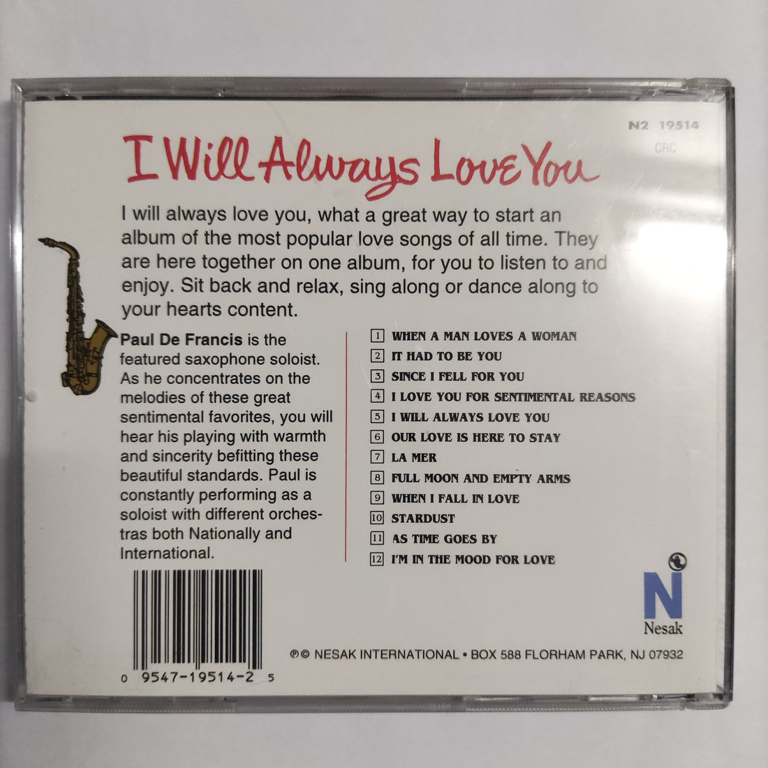 ซีดี Various - I Will Always Love You You Are Love CD VG+