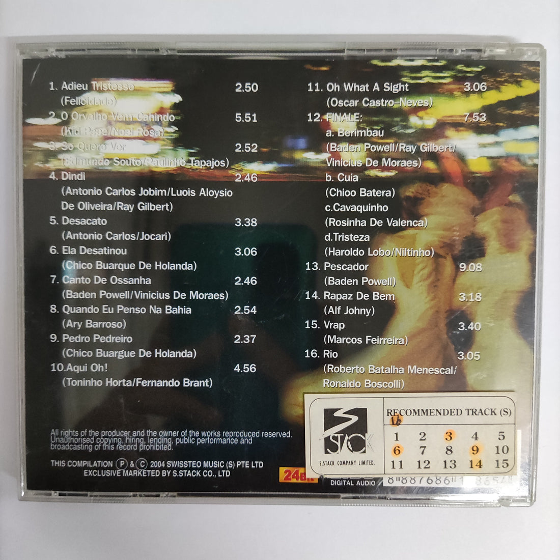 ซีดี Various - 16 Best Songs Of Latin Chill Flavor Samba & Bossa Nova Moods Vol.1 Carlos Montero Orchestra & Voices CD VG+