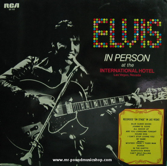 แผ่นเสียง Elvis person - Elvis In Person At The International Hotel Vinyl VG+