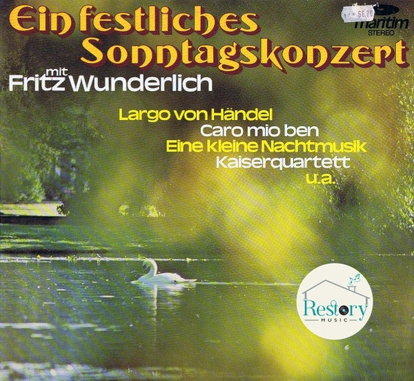 แผ่นเสียง Fritz Wunderlich - Ein Festliches Sonntagskonzert Vinyl VG+