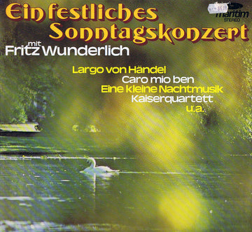 แผ่นเสียง Fritz Wunderlich - Ein Festliches Sonntagskonzert Vinyl VG+