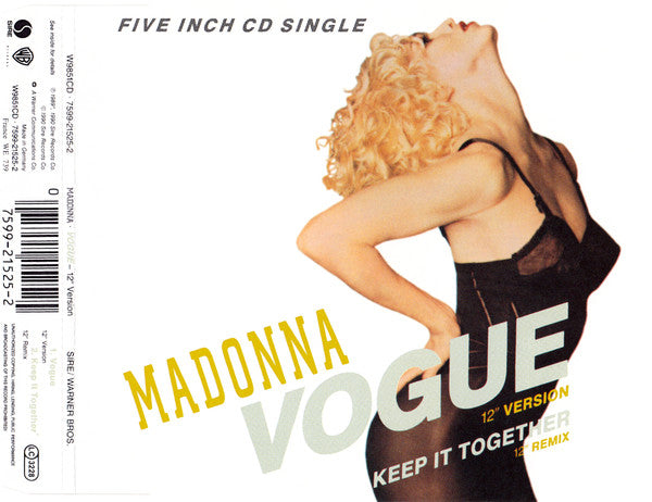 ซีดี Madonna - Vogue CD NM or M-